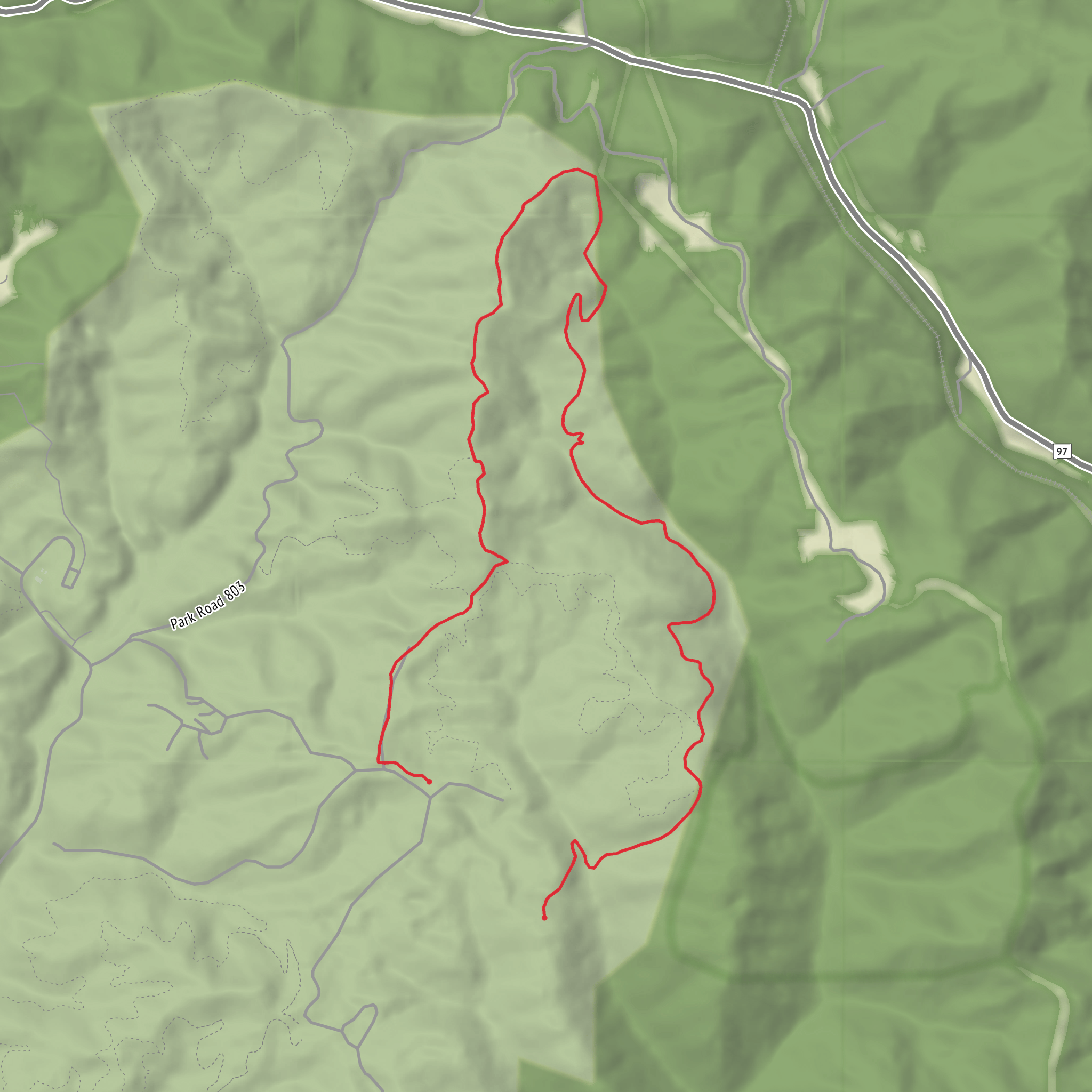 Pathfinder Trail mobile static map