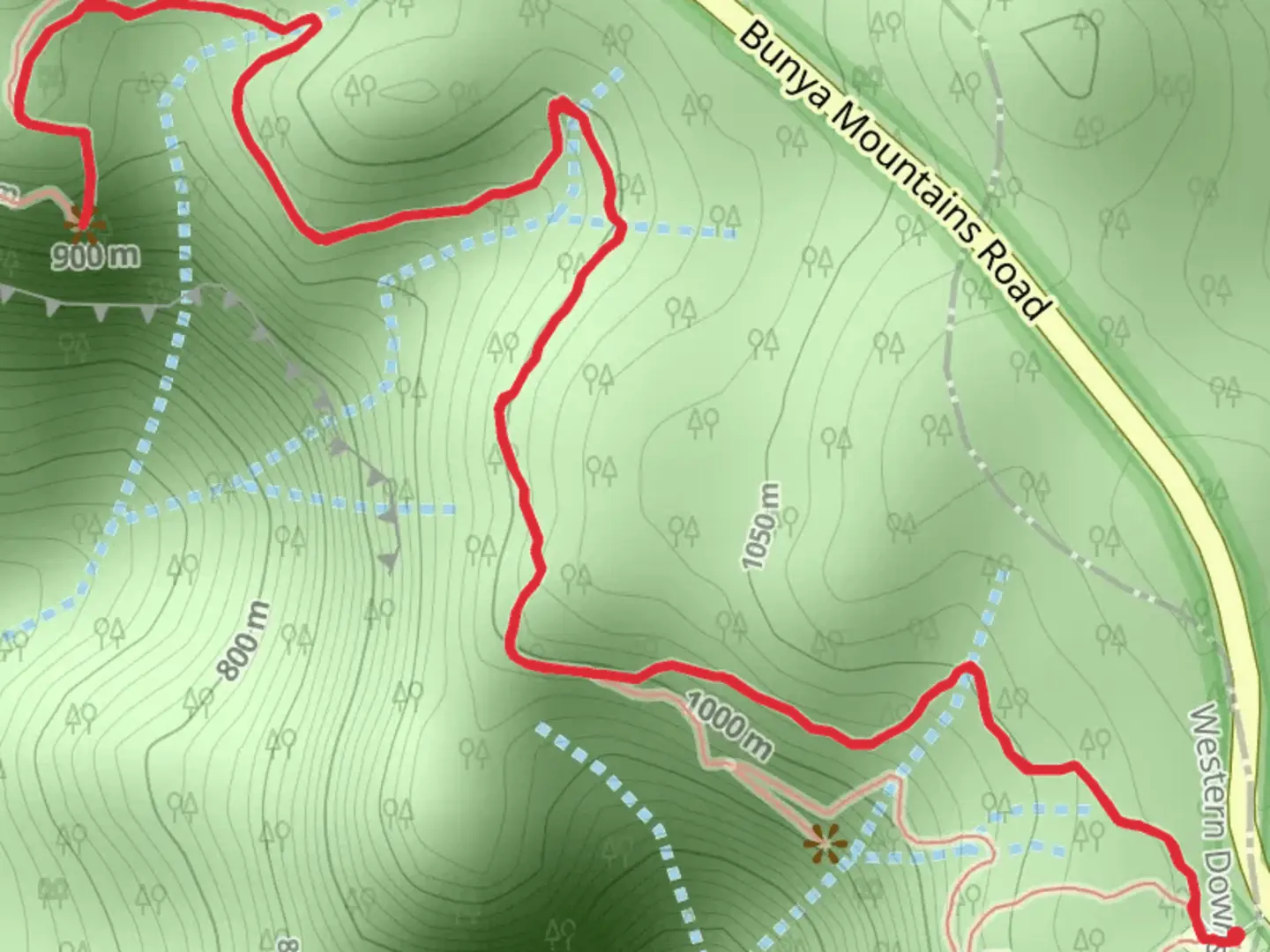 An image depicting the trail Westcott to Cherry Plain Track and its surrounding area.