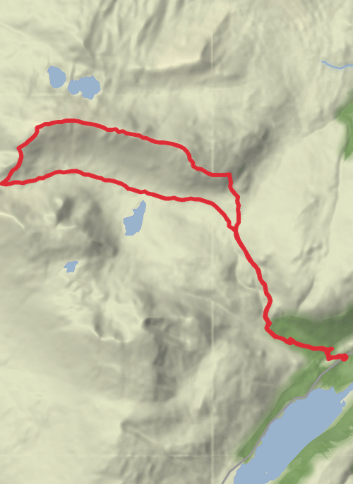 Highlands Hiking mobile static map