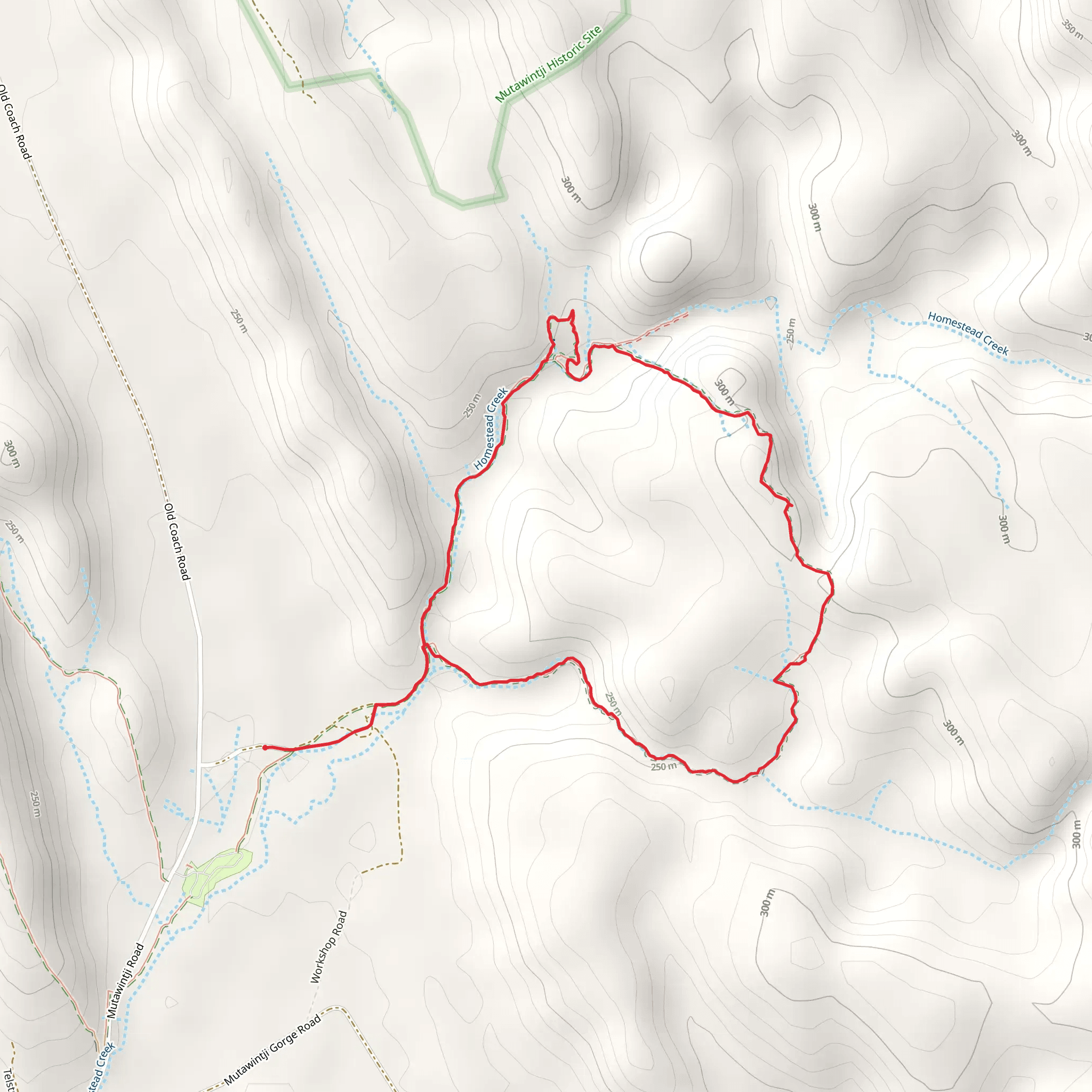 Bynguano Range Track mobile static map