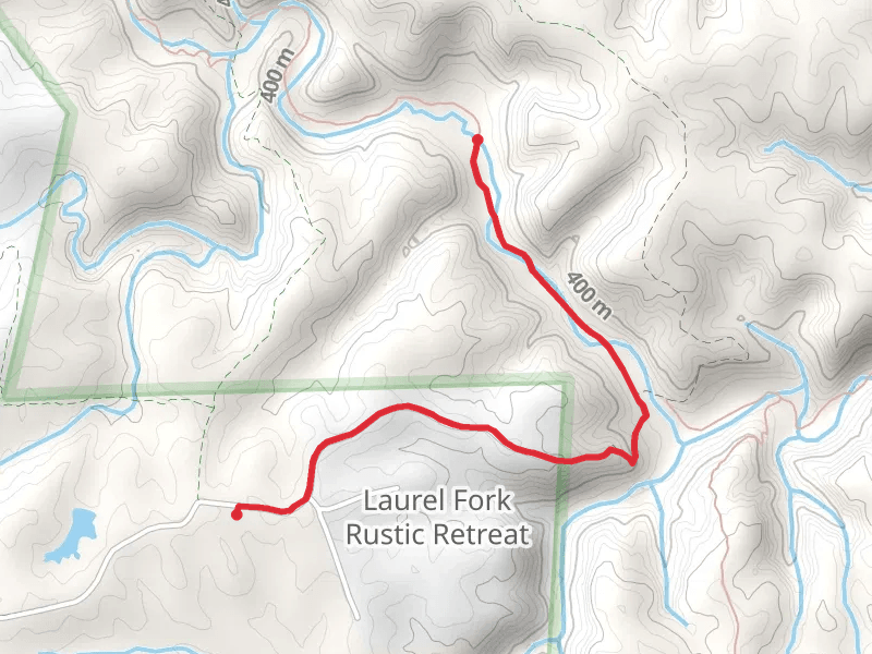 Laurel Fork Creek and Salt Pine Ridge Trail