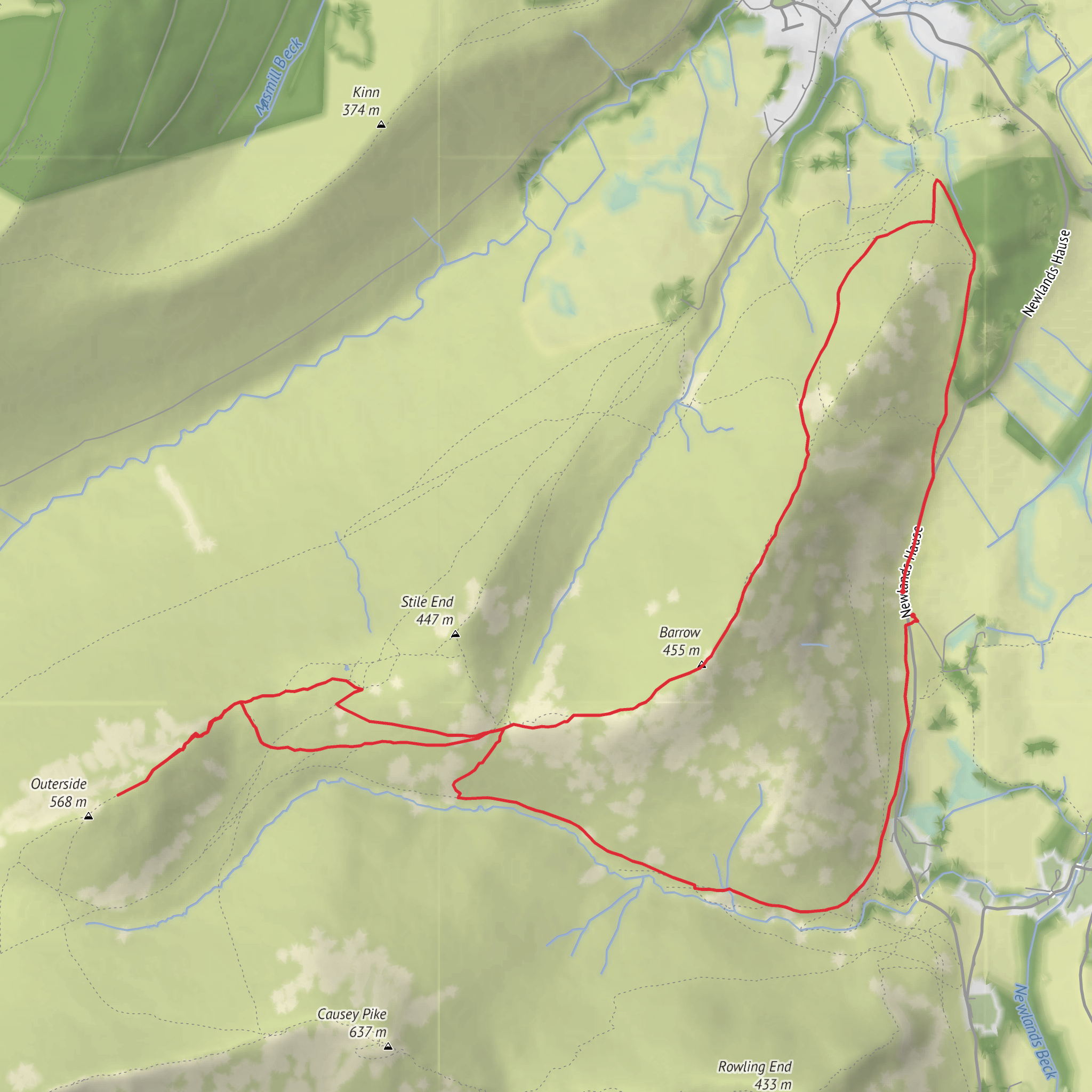 Outerside & Barrow Wild Camp mobile static map