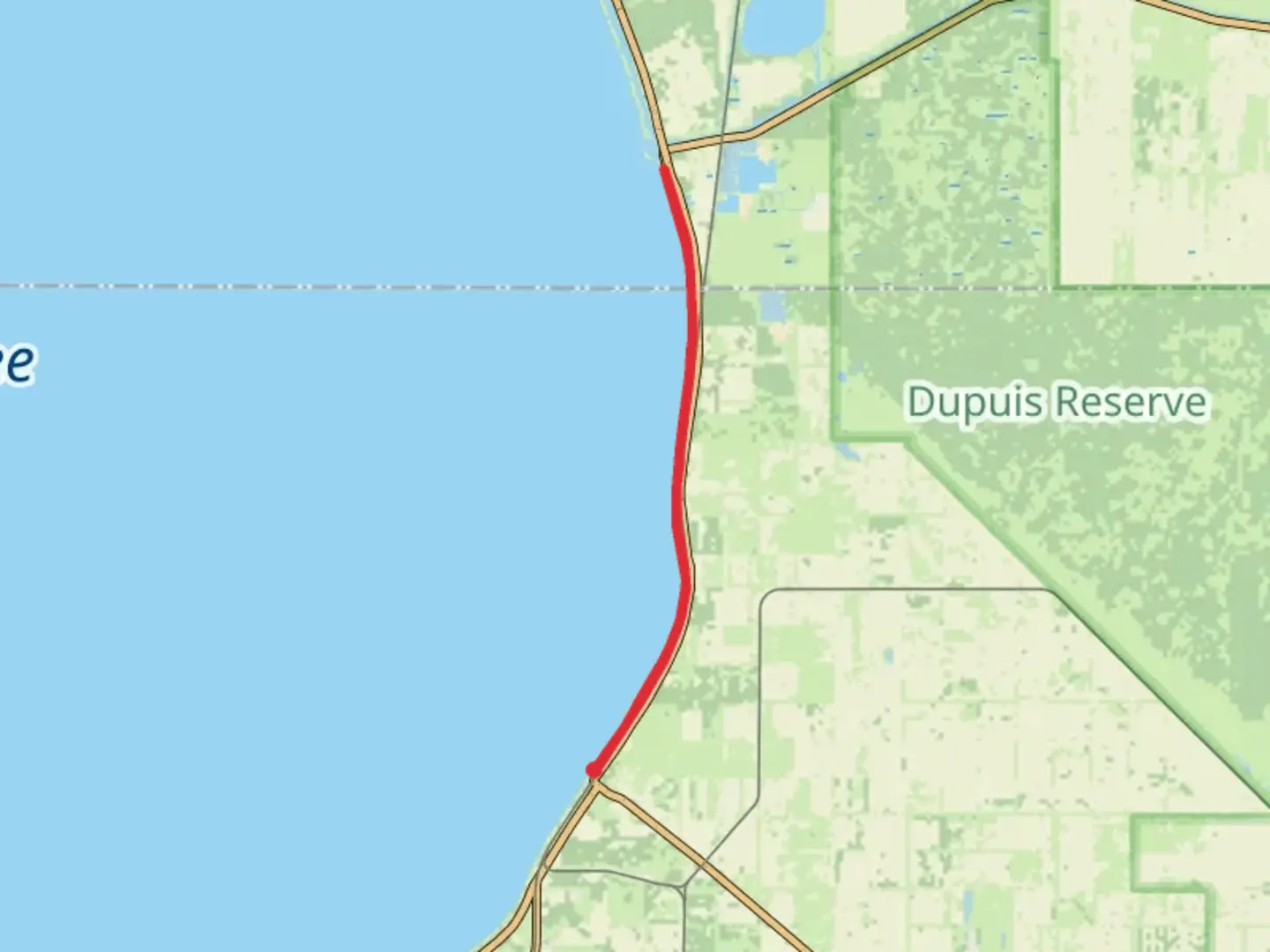 An image depicting the trail Herbert Hoover Dike and its surrounding area.