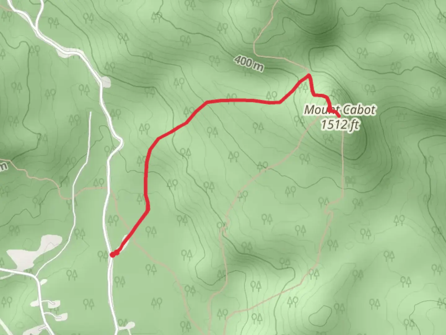 An image depicting the trail Mount Cabot Trail and its surrounding area.