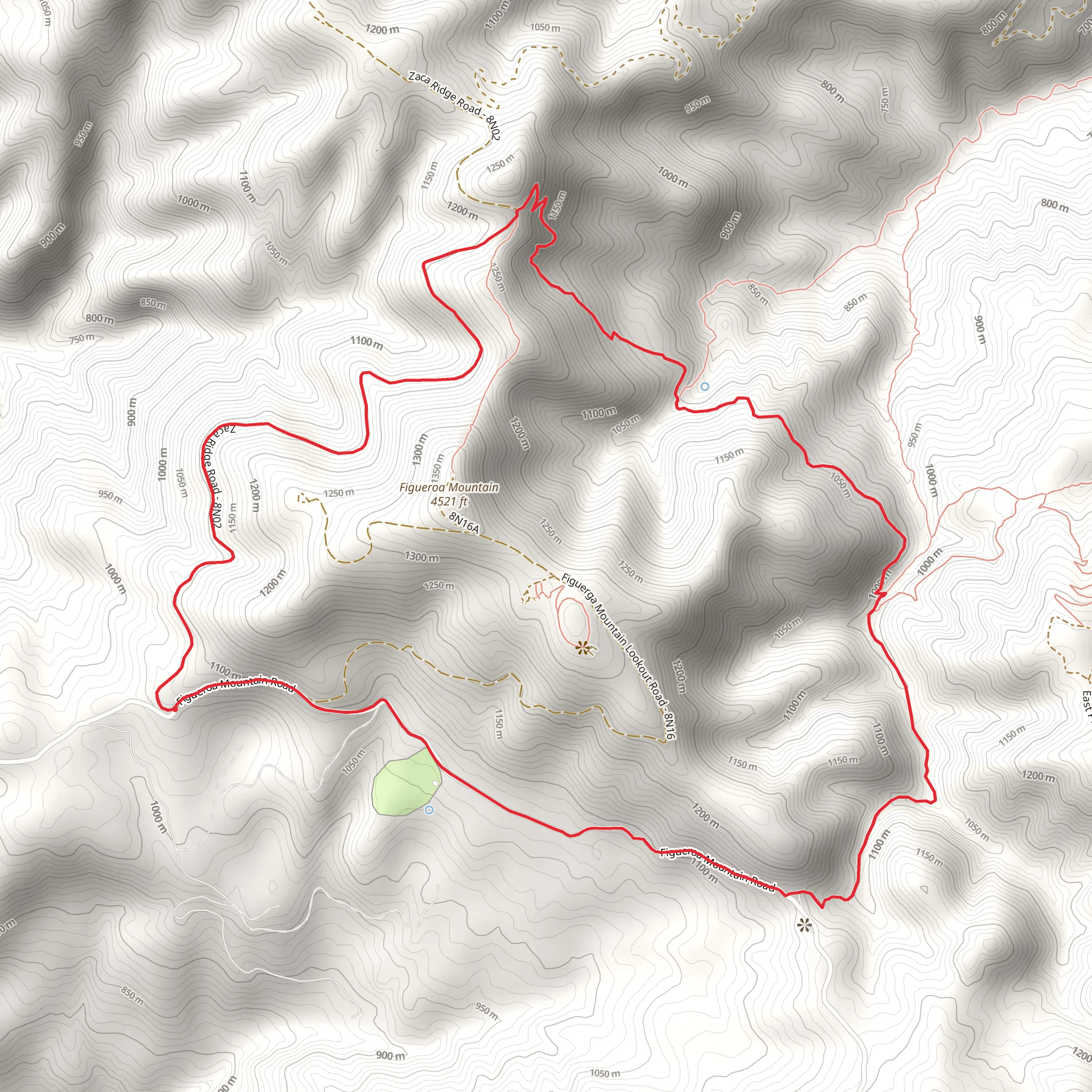 Willow Spur and Fir Canyon-Davy Brown Creek Loop mobile static map