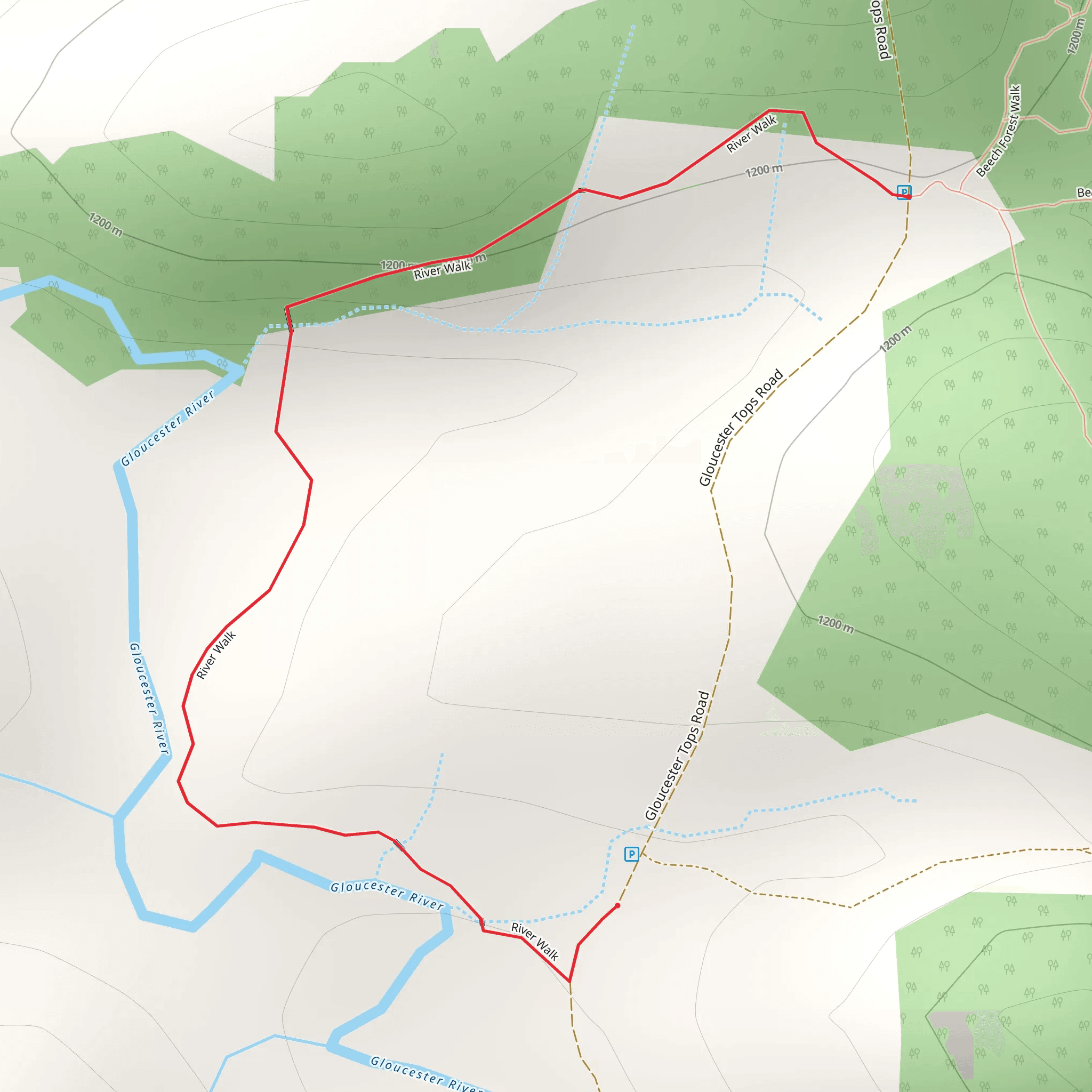 Gloucester River Walk mobile static map