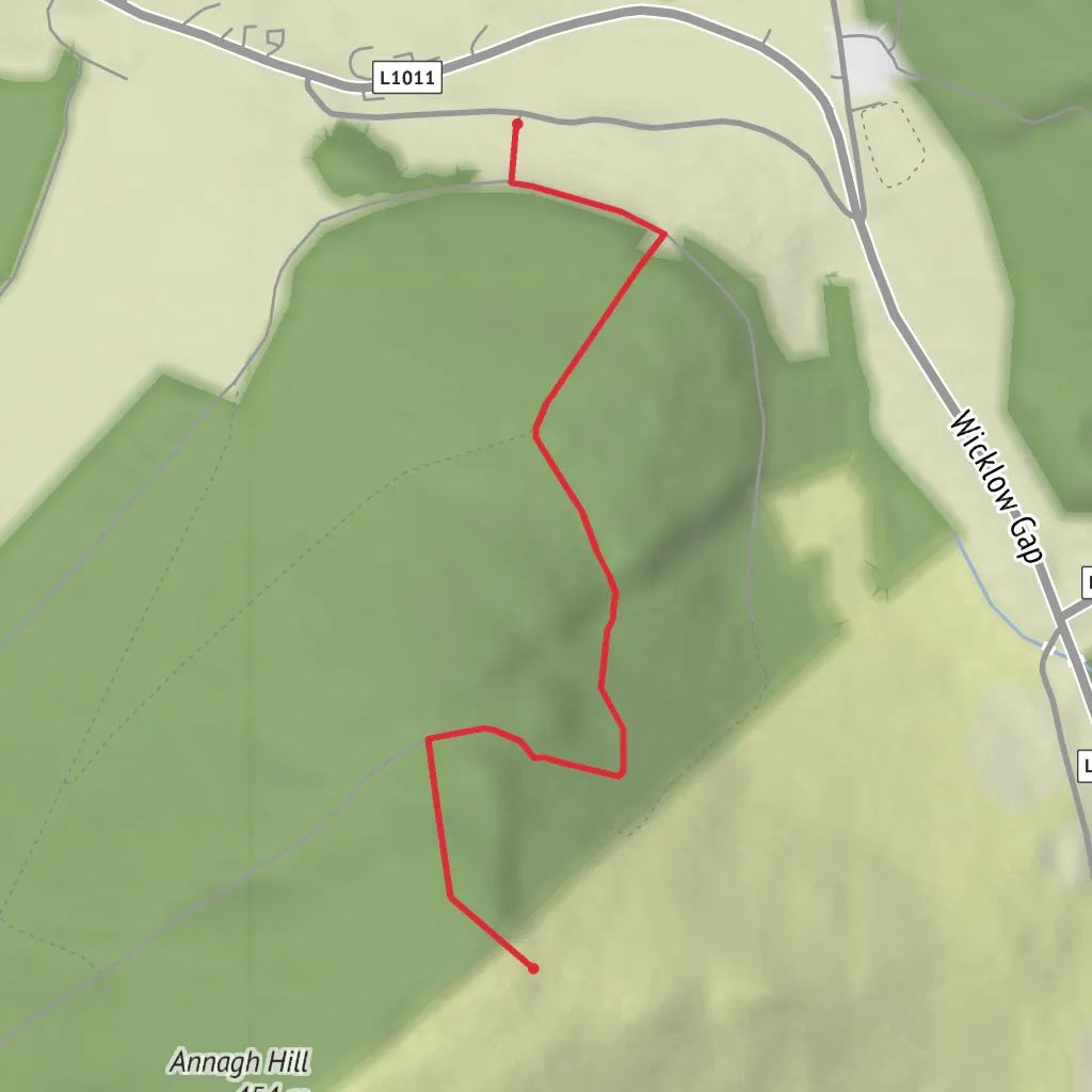 Annagh Hill mobile static map