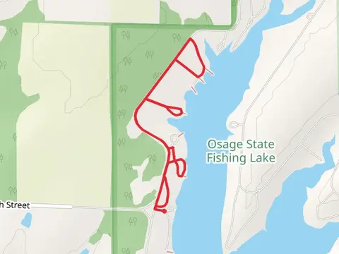 Osage State Fishing Lake Out and Back