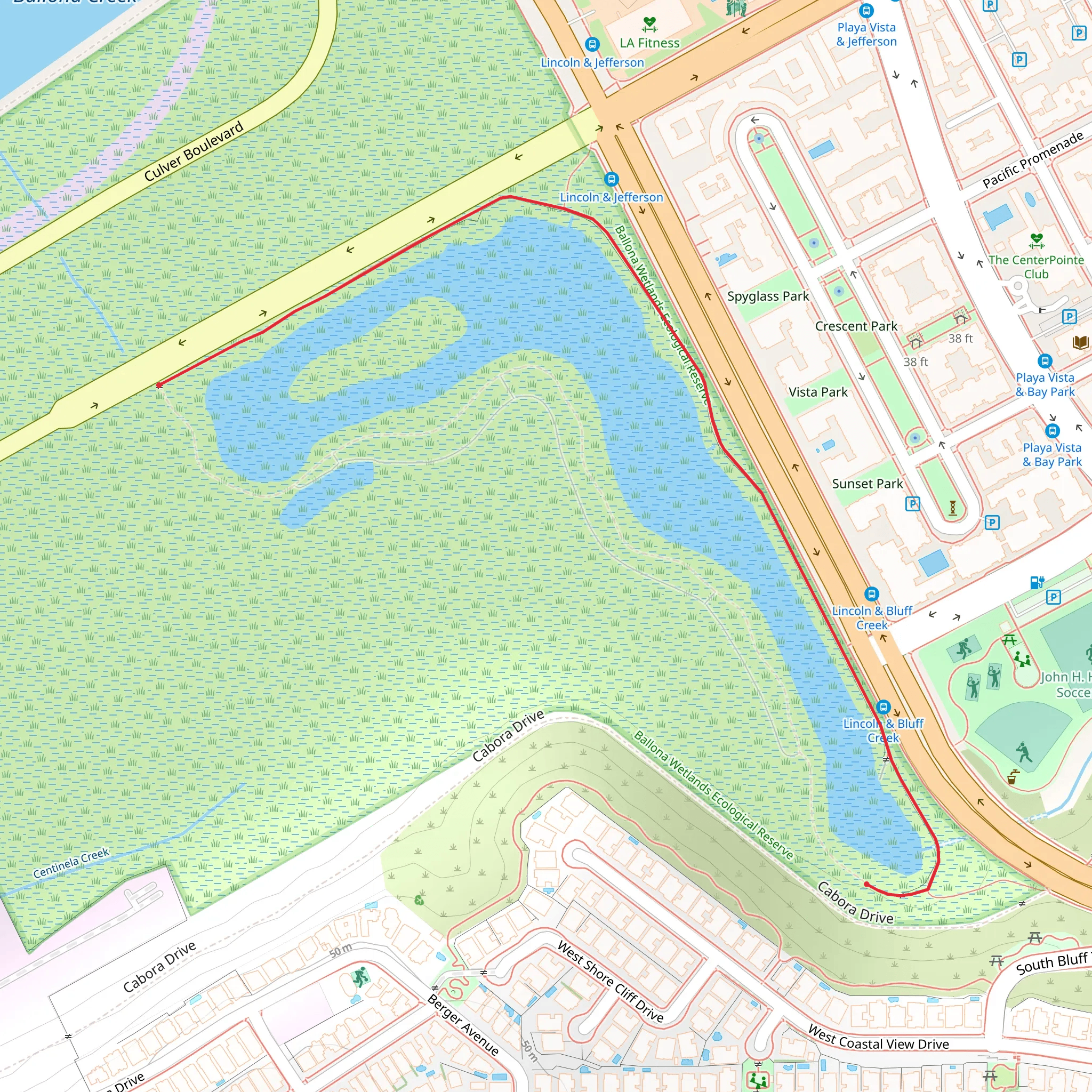Ballona Freshwater Marsh Walk mobile static map