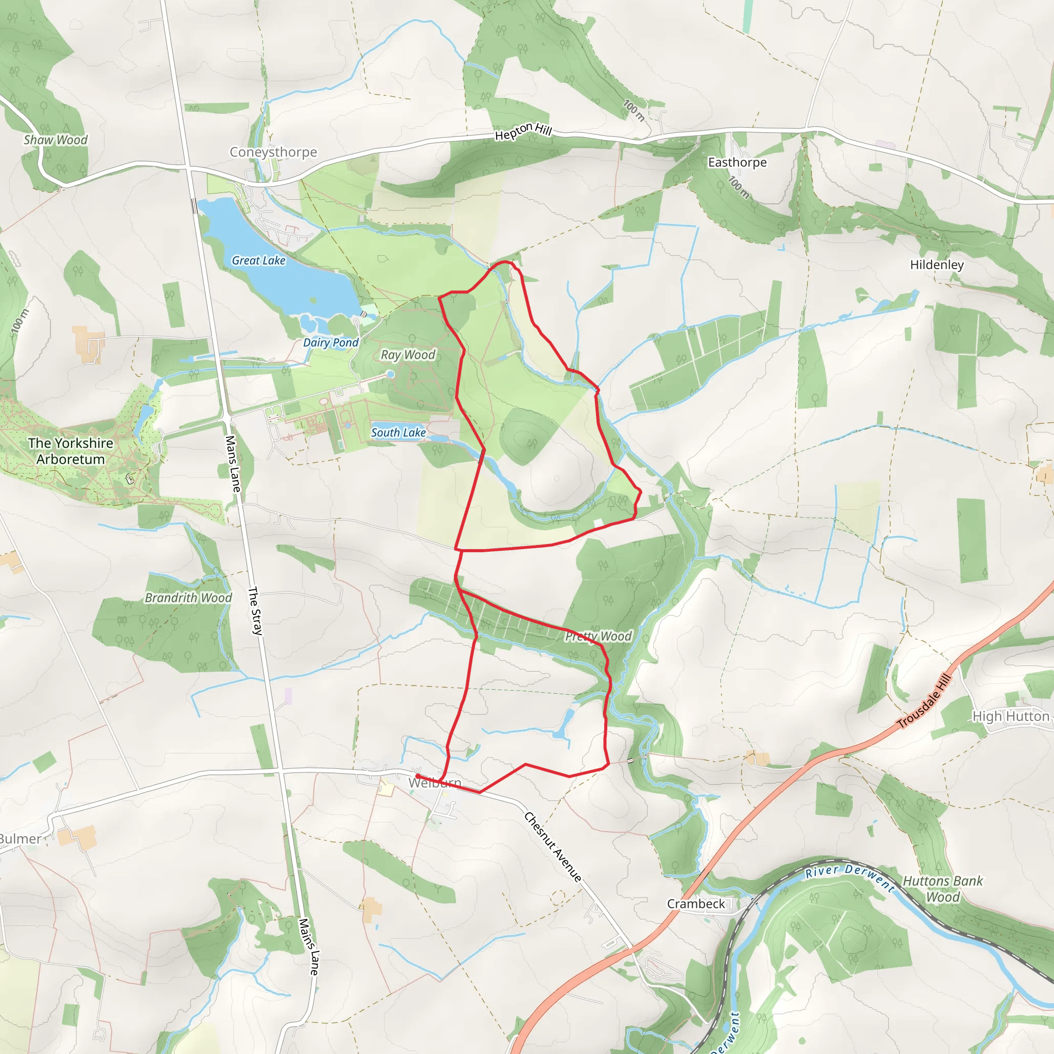 Welburn Northern Loop mobile static map
