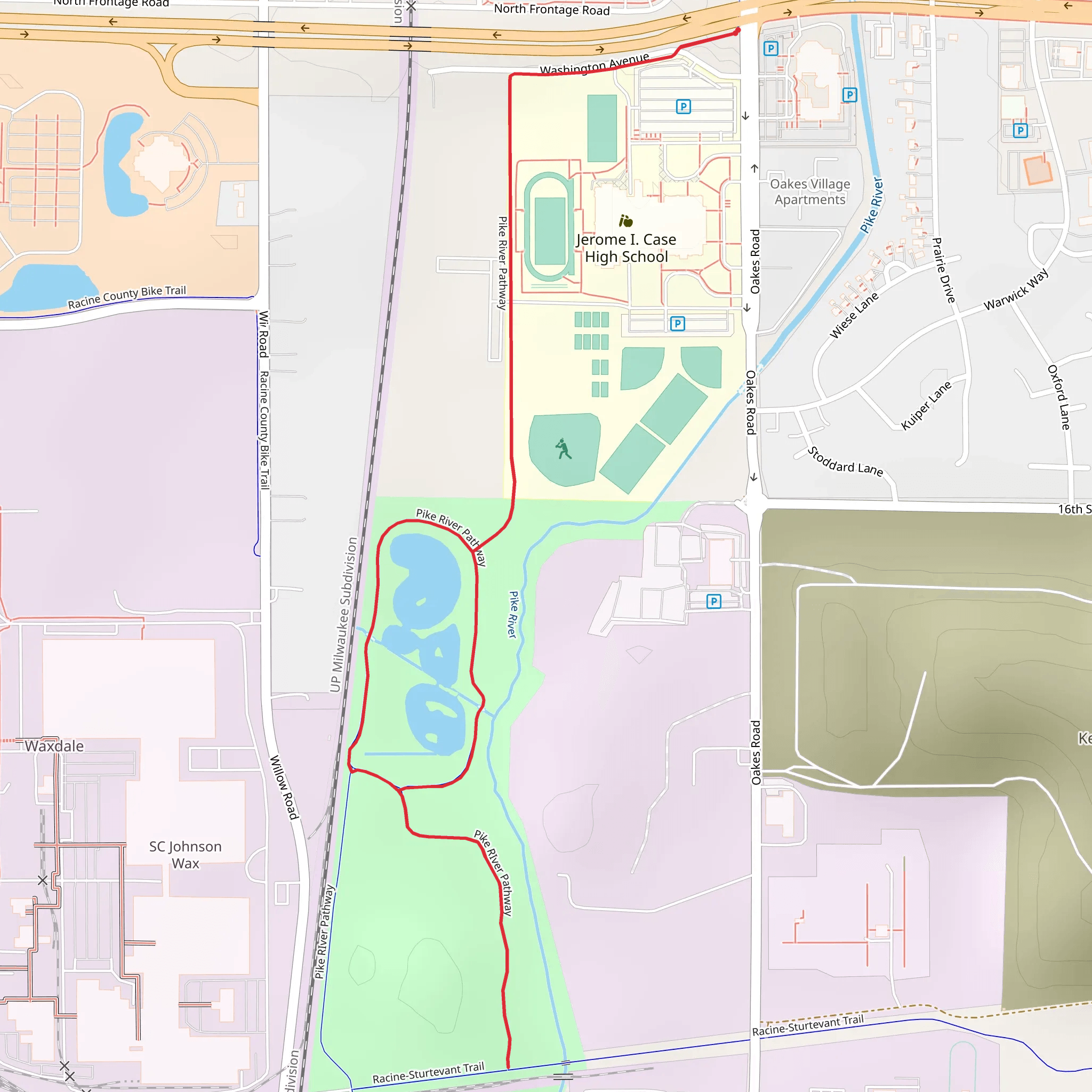 Pike River Pathway Walk mobile static map