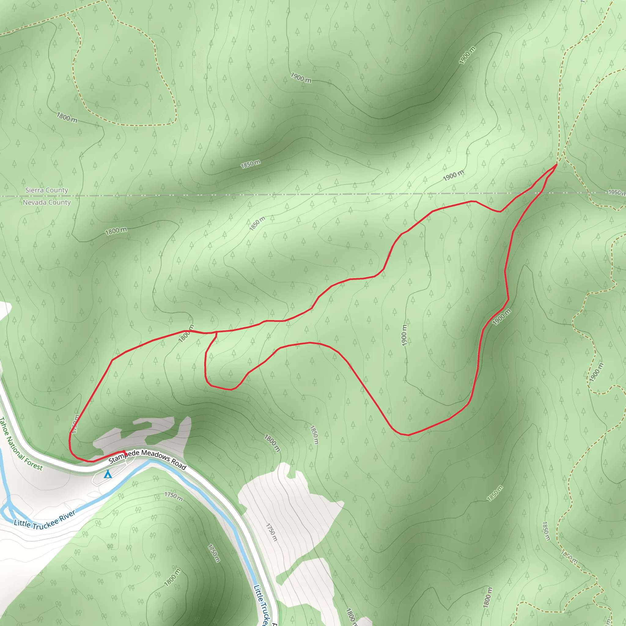 Boyington Mill North Loop mobile static map