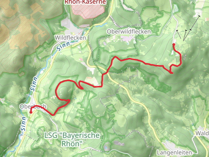 Kreuzberg to Oberbach via Rhoen Hoehenweg