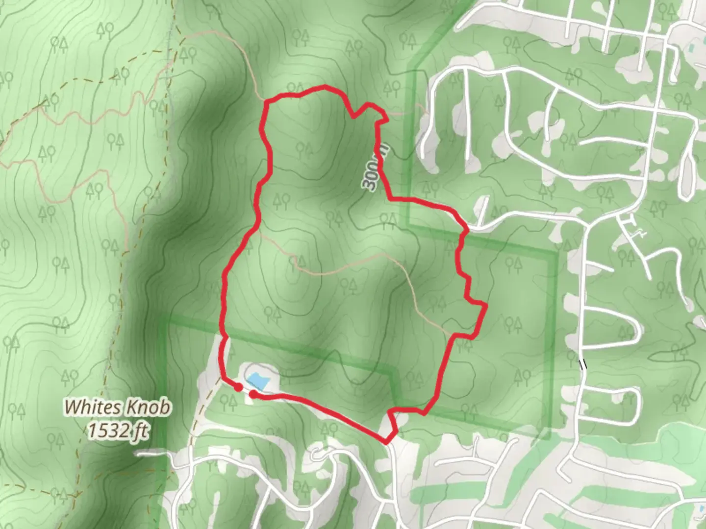 An image depicting the trail Winter Camp Trail and its surrounding area.