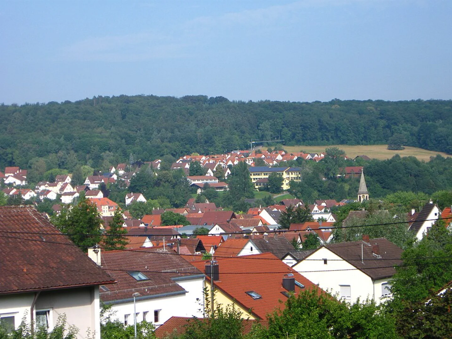 An image depicting the trail Rund um Wannweil Loop and its surrounding area.
