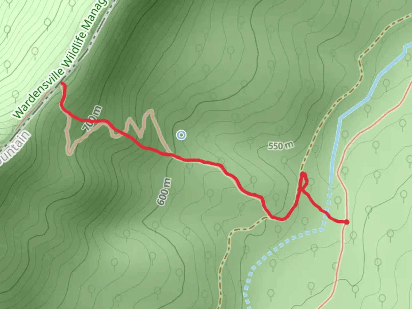 An image depicting the trail Gerhard Shelter Trail and its surrounding area.