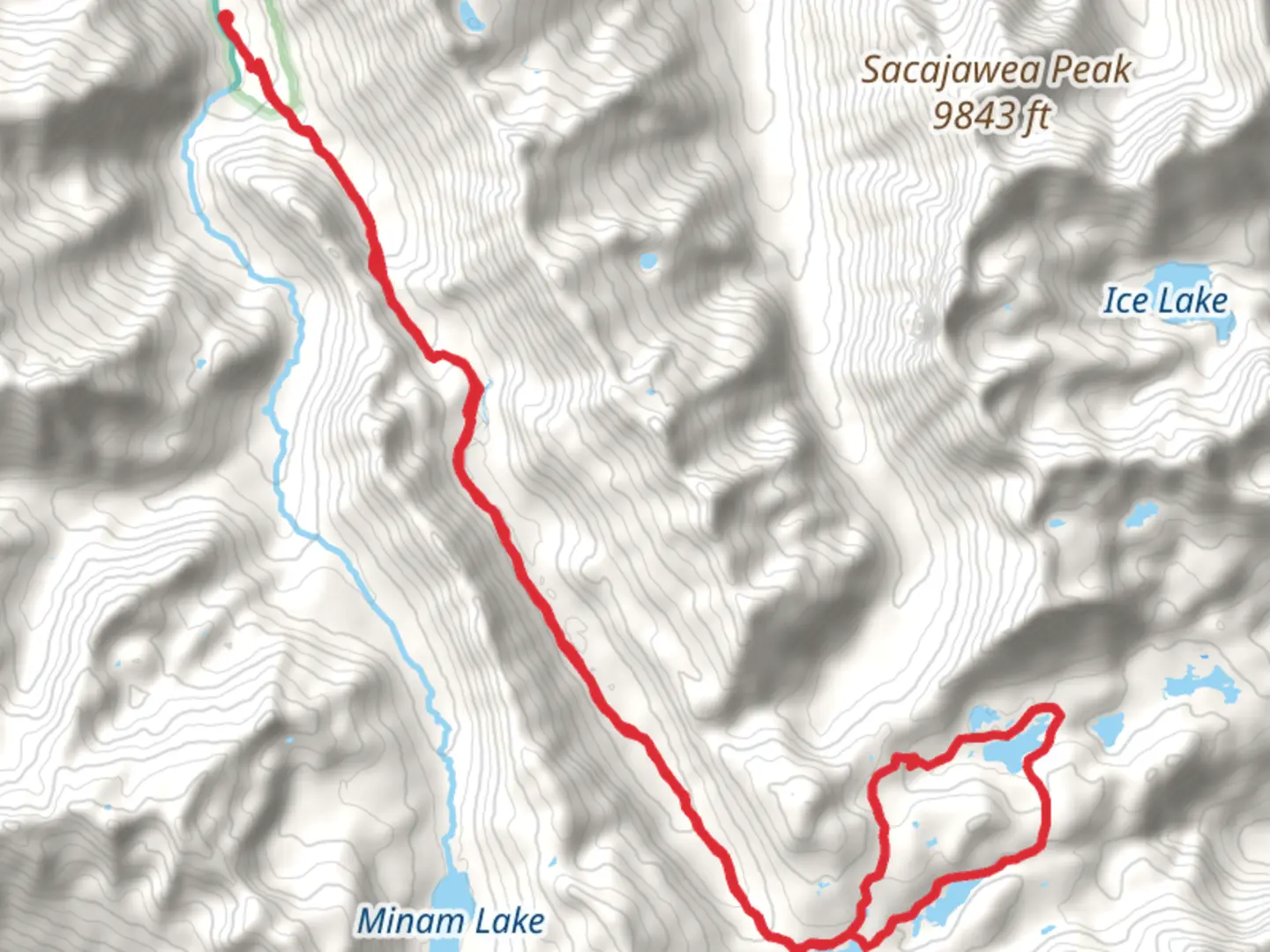An image depicting the trail Crescent, Douglas, Mirror and Moccasin Lakes via East Fork Lostine Trail and its surrounding area.
