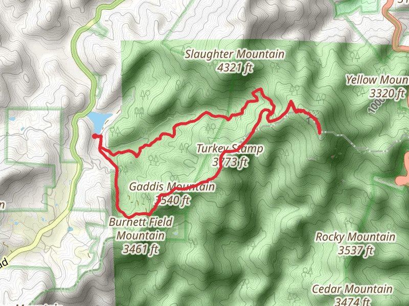 Blood Mountain via Slaughter Creek and Appalachian Trail Loop