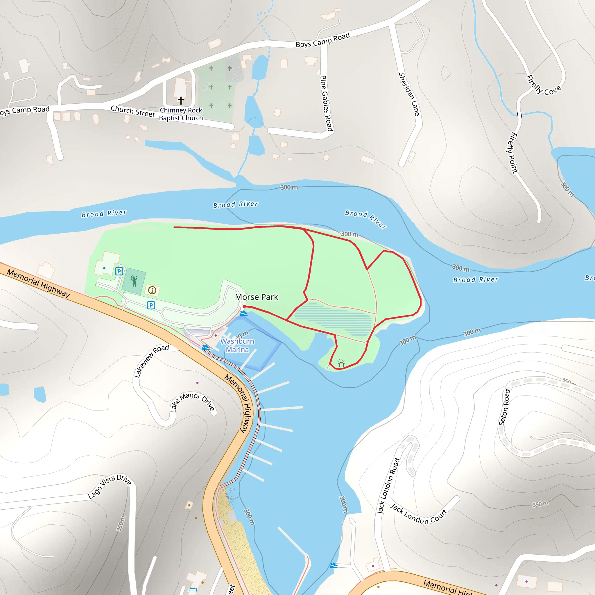 Morse Park Loop mobile static map