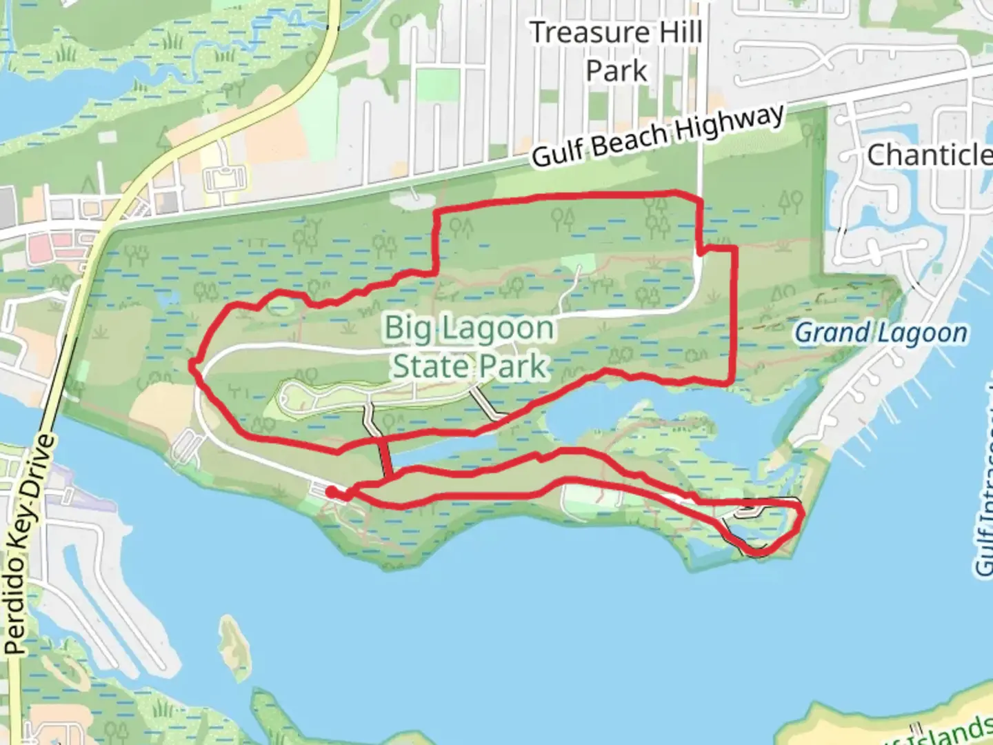 An image depicting the trail Big Lagoon State Park Trail Loop and its surrounding area.
