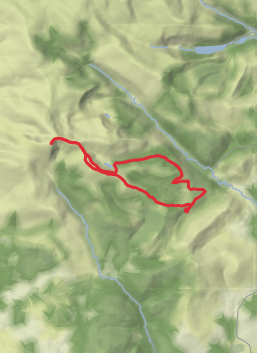 Hike from Aghavannagh mobile static map