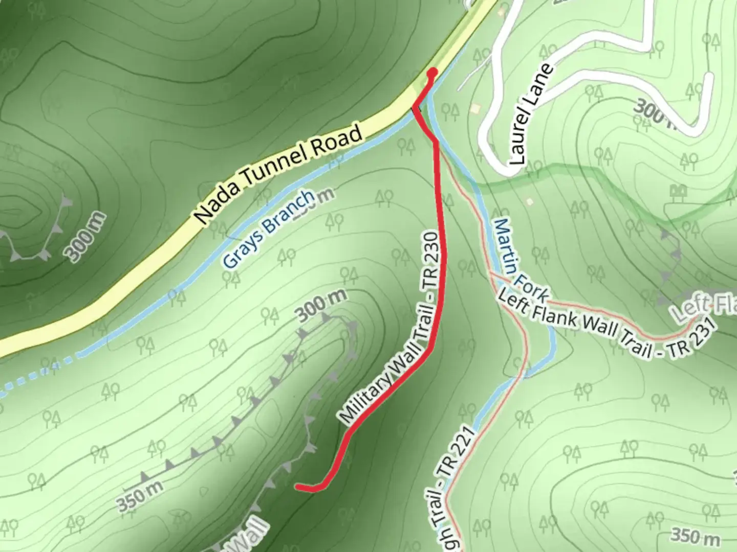 An image depicting the trail Military Wall Trail and its surrounding area.