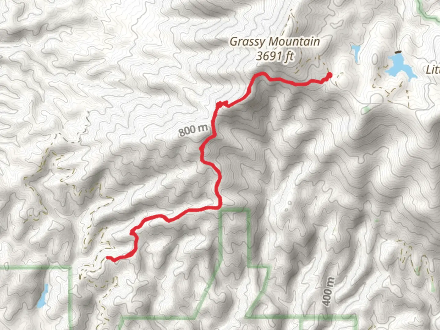 An image depicting the trail Windy Gap and its surrounding area.