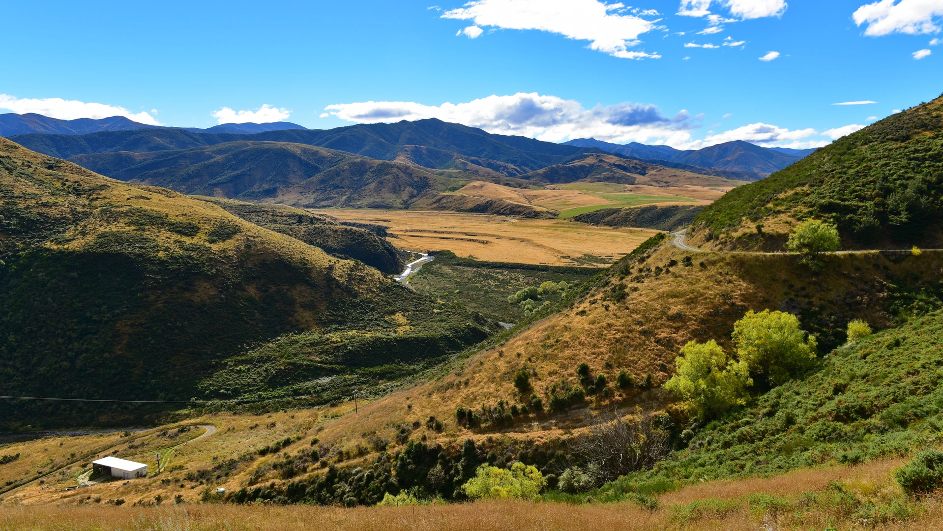 An image depicting the trail Lees Valley road to Black Hill Hut and its surrounding area.
