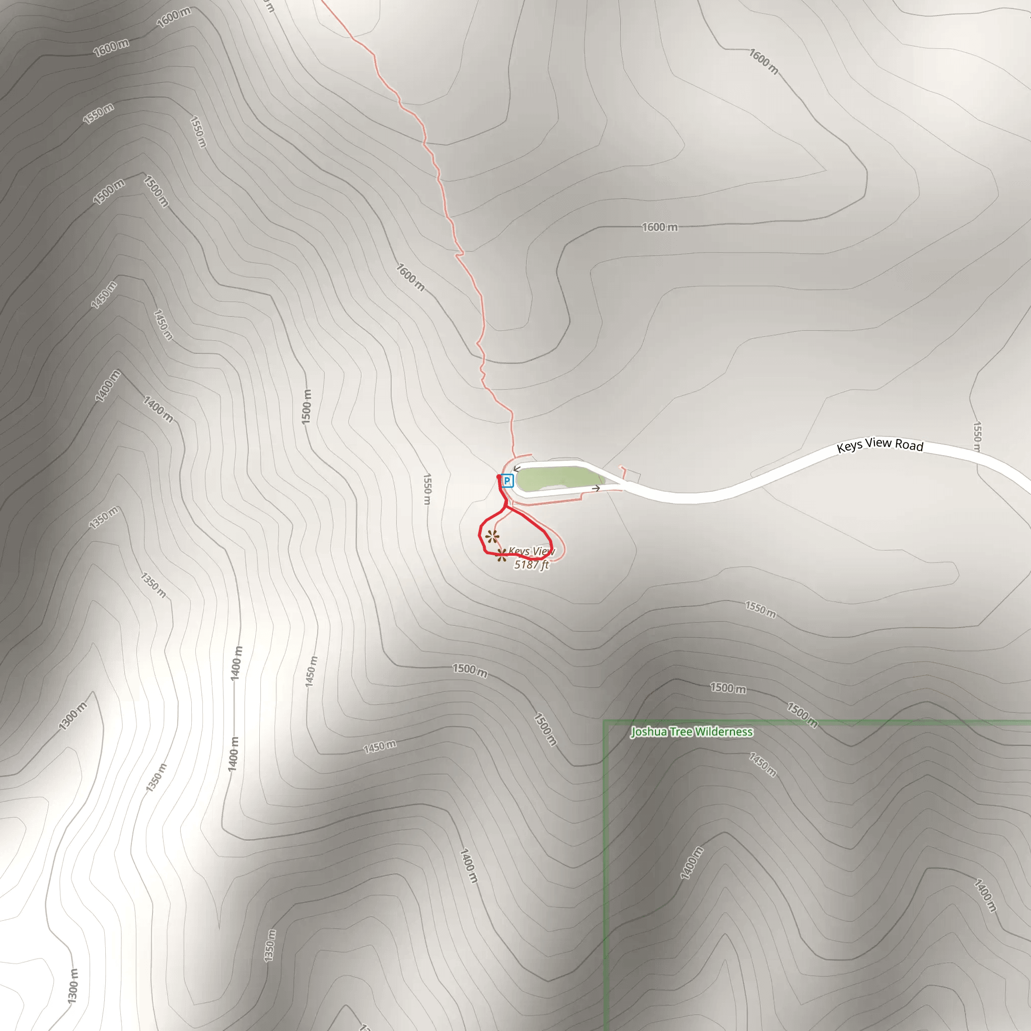 Keys View Loop mobile static map