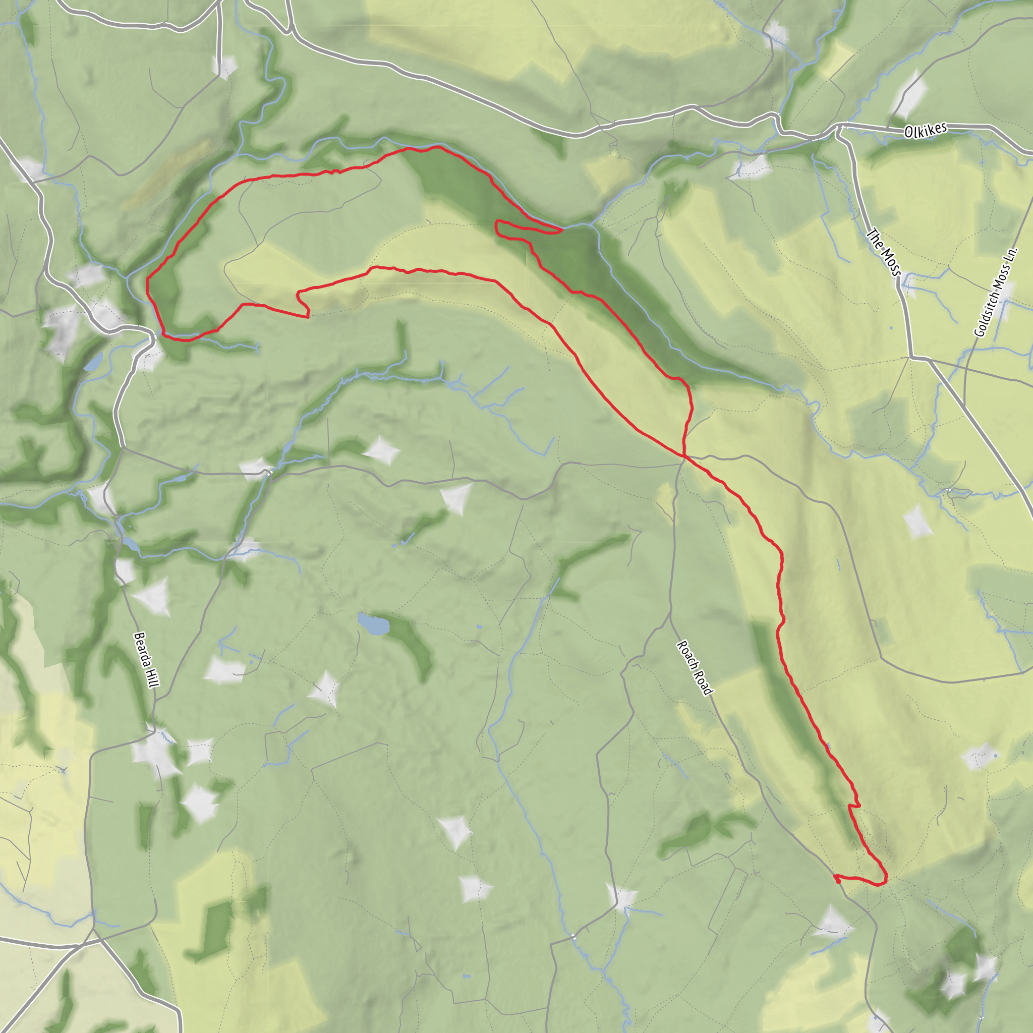 Back Forest and Lud's Church Loop mobile static map