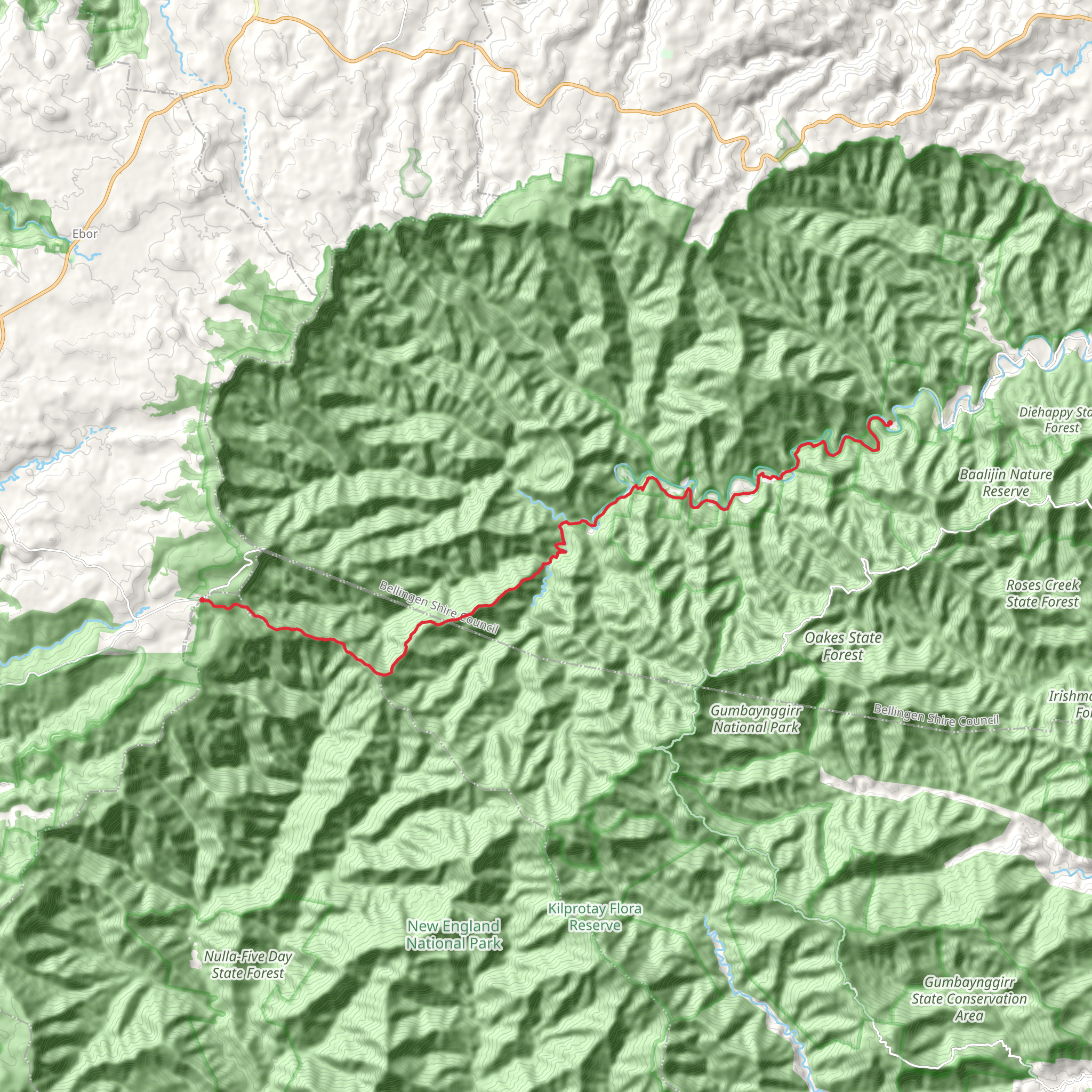 New England Wilderness Walk mobile static map