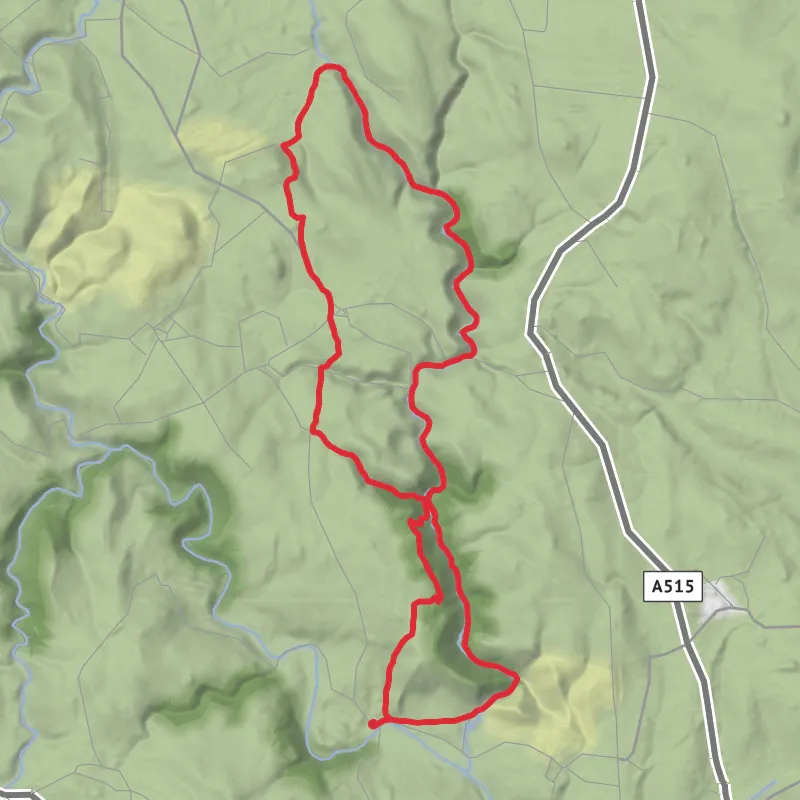 Hike from Ilam mobile static map