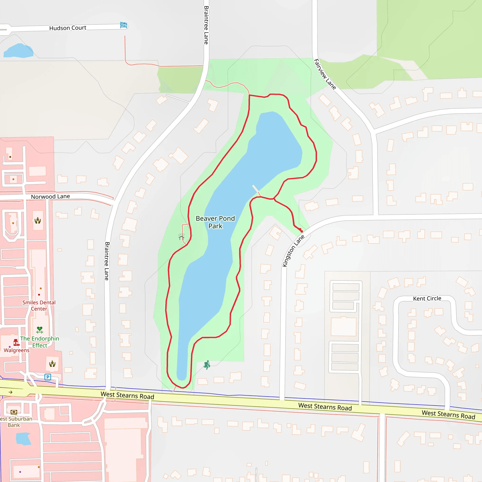 Beaver Pond Park Loop mobile static map