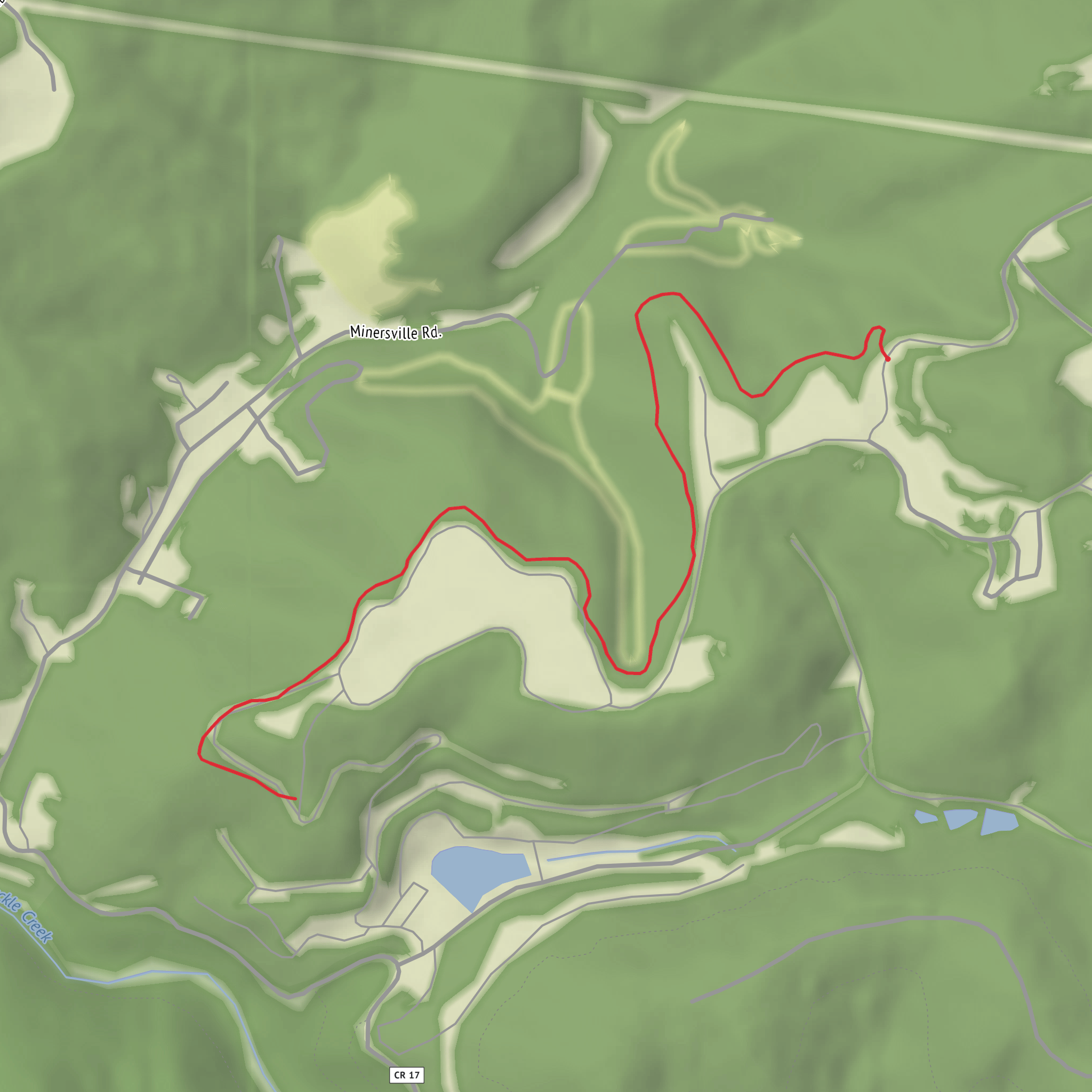North Frog Hopper Arrow Trail mobile static map