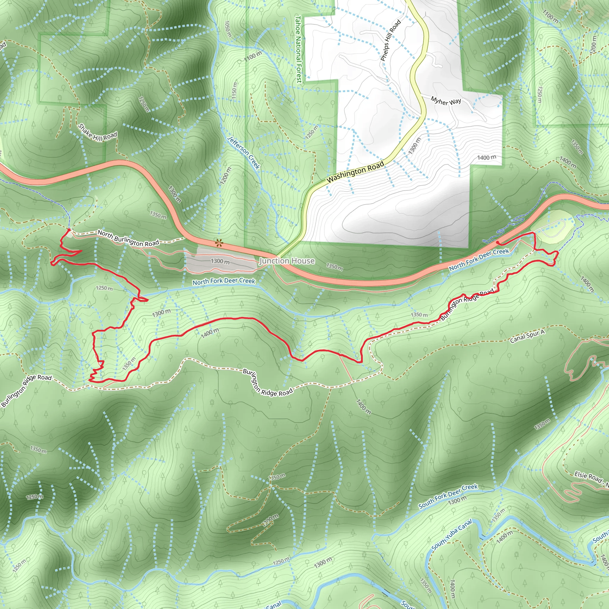 Hallelujah Trail mobile static map