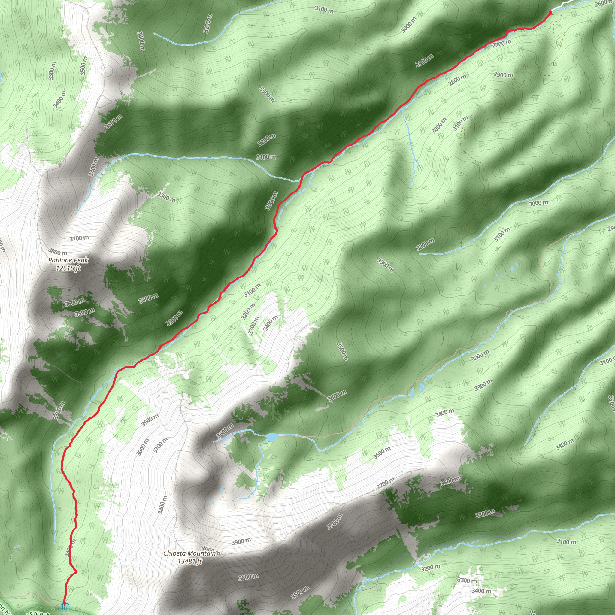 Green's Creek mobile static map