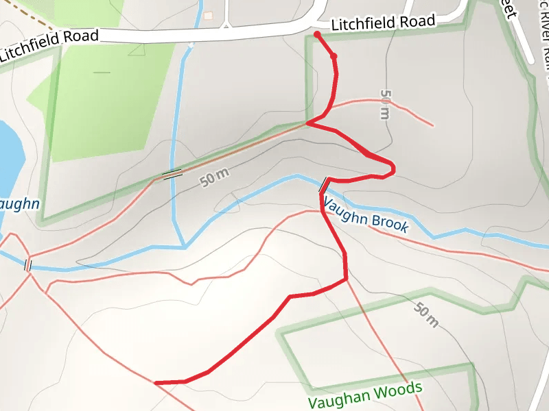 Vaughn Brook from Litchfield Road