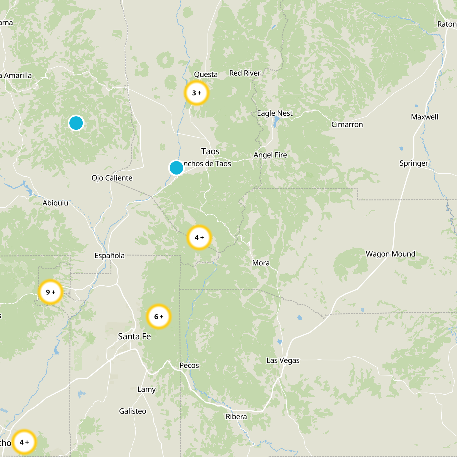Taos County Static Map