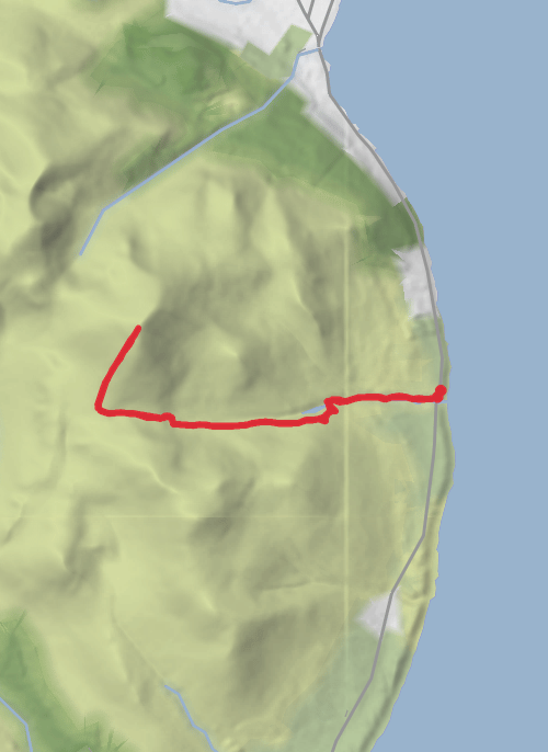 Sliabh Dónairt ó Bloody Bridge  mobile static map