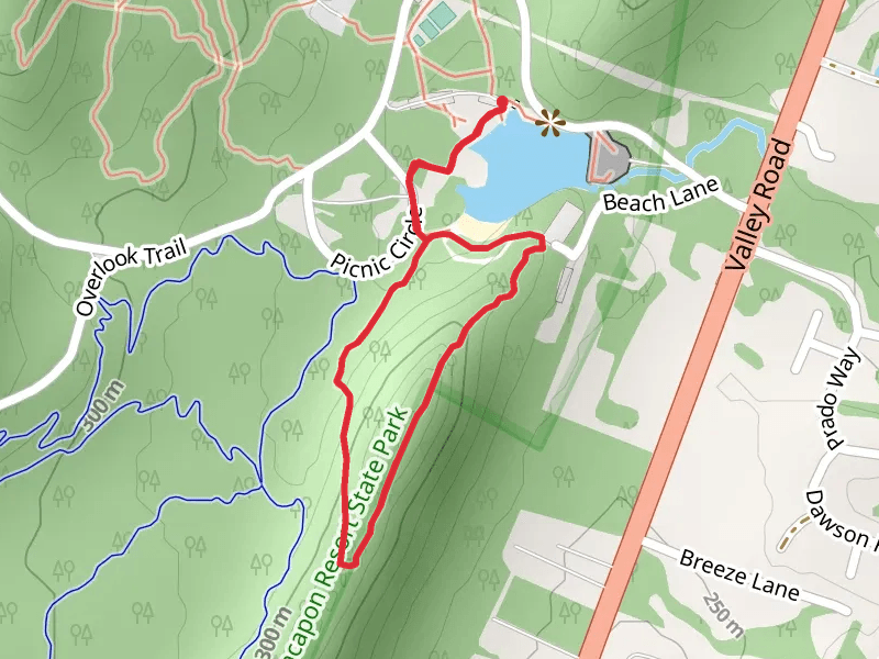 Cacapon State Park Lake - Ridge Loop Trail