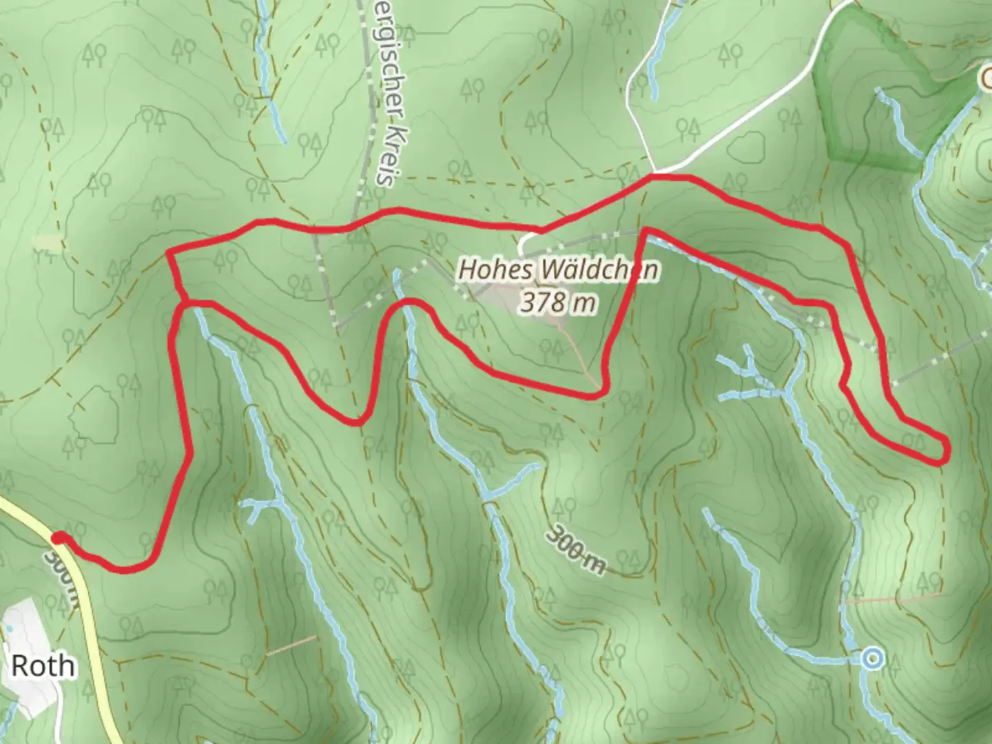 An image depicting the trail Nutscheid Rundweg Vollquadrat Loop and its surrounding area.