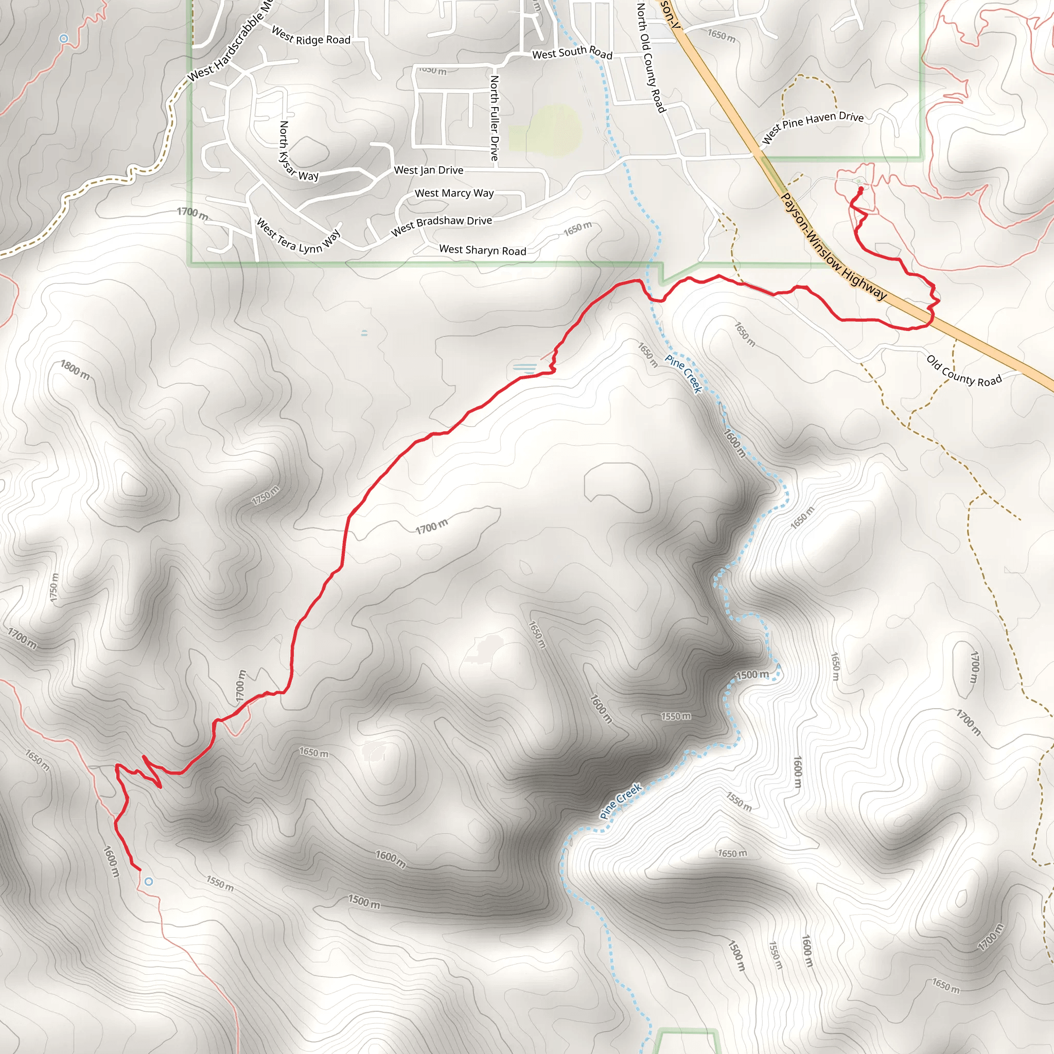 Arizona Trail - Plant Demonstration mobile static map