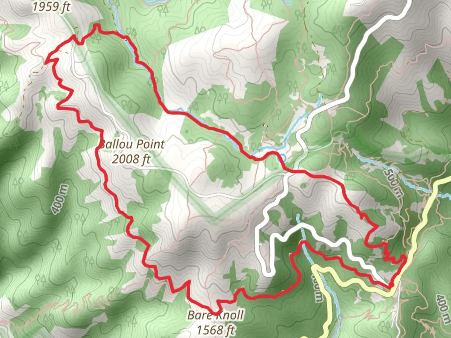 An image depicting the trail Matt Davis, Coastal and Cataract Loop Trail and its surrounding area.
