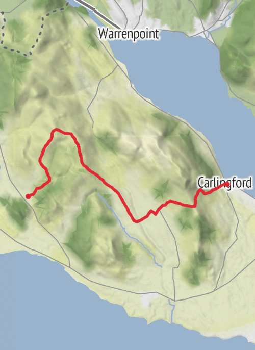 Hike from Ballymakellett mobile static map