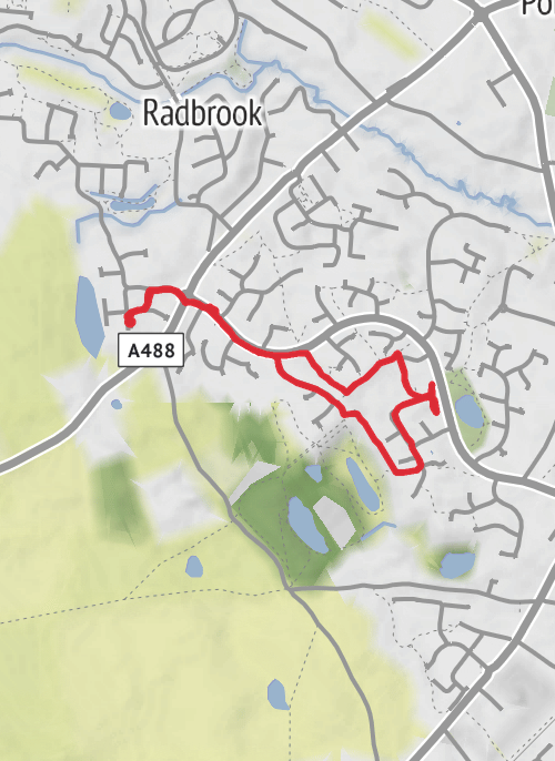 Shropshire Walking mobile static map
