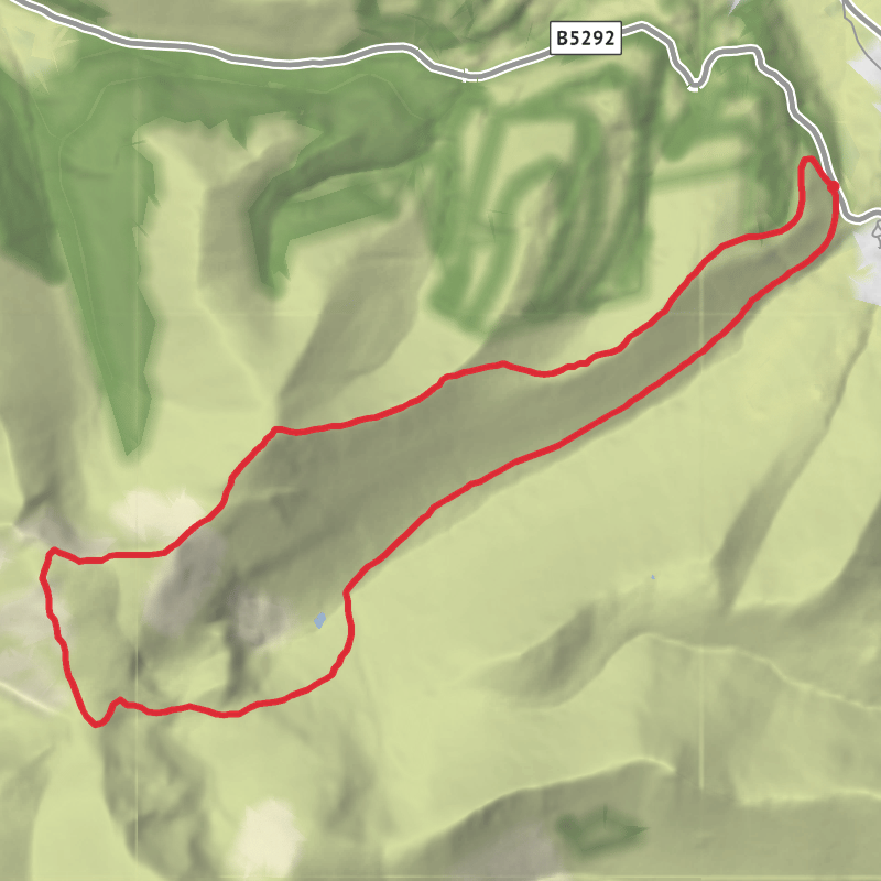 A map preview of the recording Griesdale Pike Wild Camp.