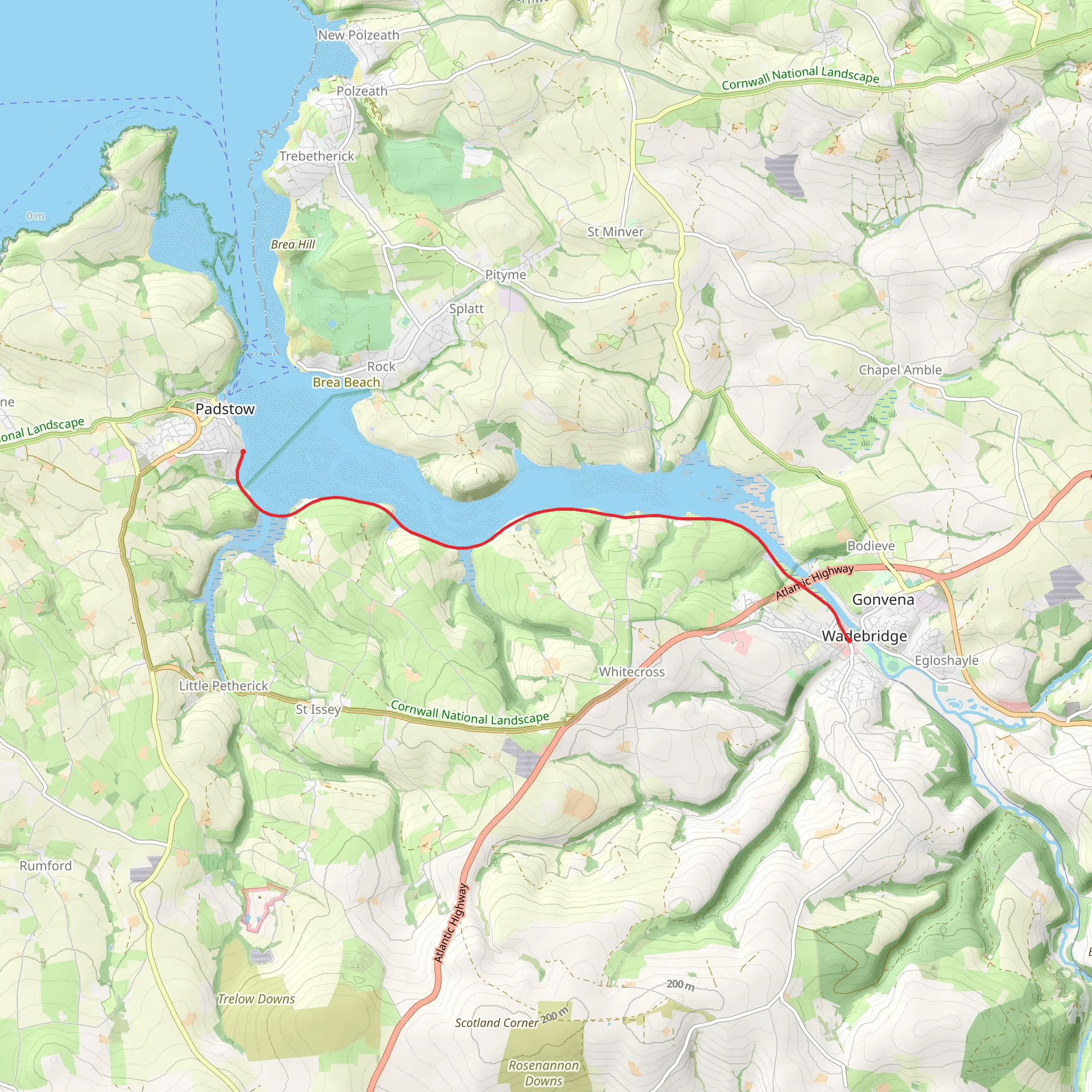 Wadebridge Walk mobile static map
