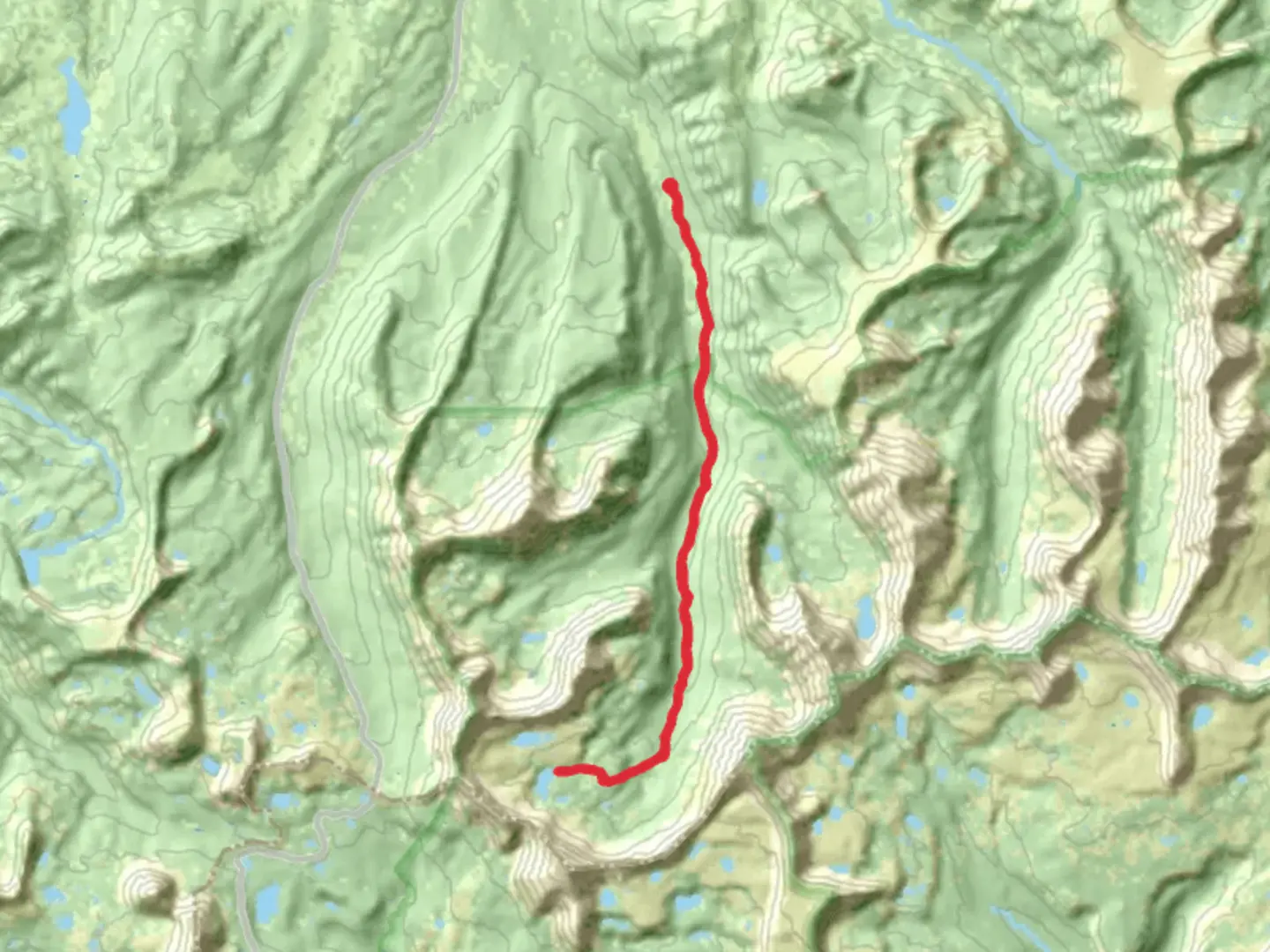 An image depicting the trail Ryder Lake via Stillwater Trail and its surrounding area.