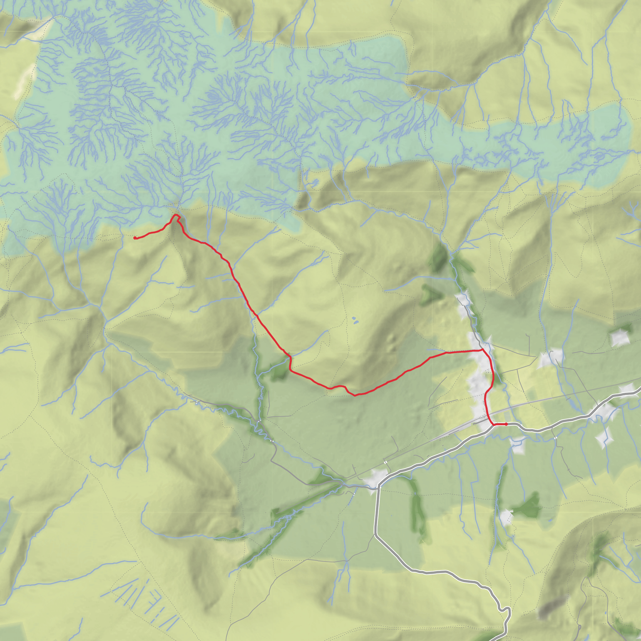 Edale to Woolpacks mobile static map