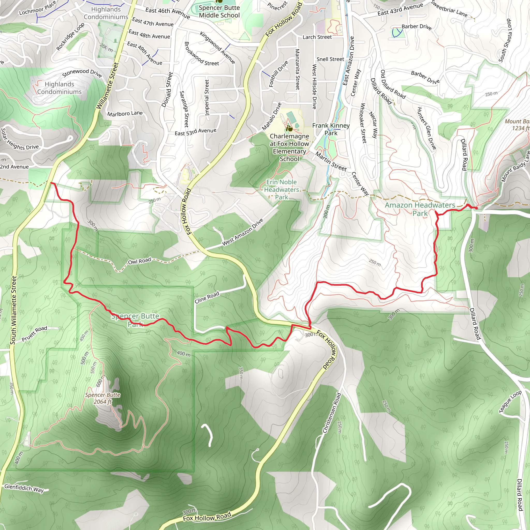 Ridgeline Trail from Dillard Road mobile static map